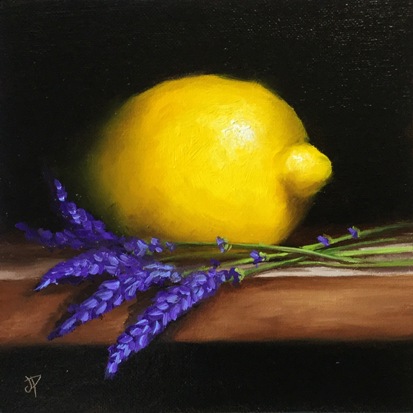 'Lemon with Lavender' by artist Jane Palmer